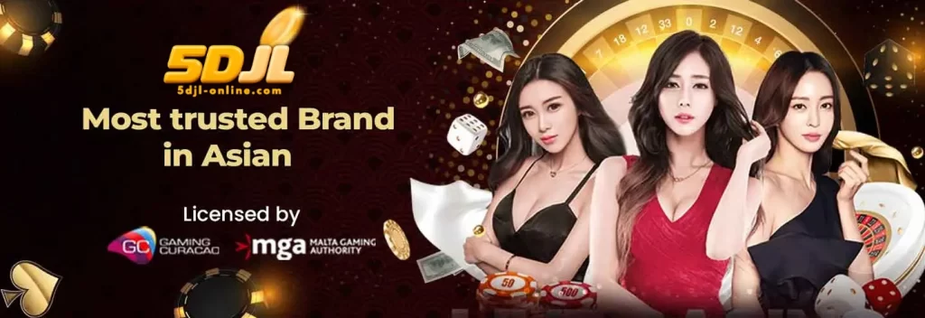 5DJL news section with featured articles and casino announcements